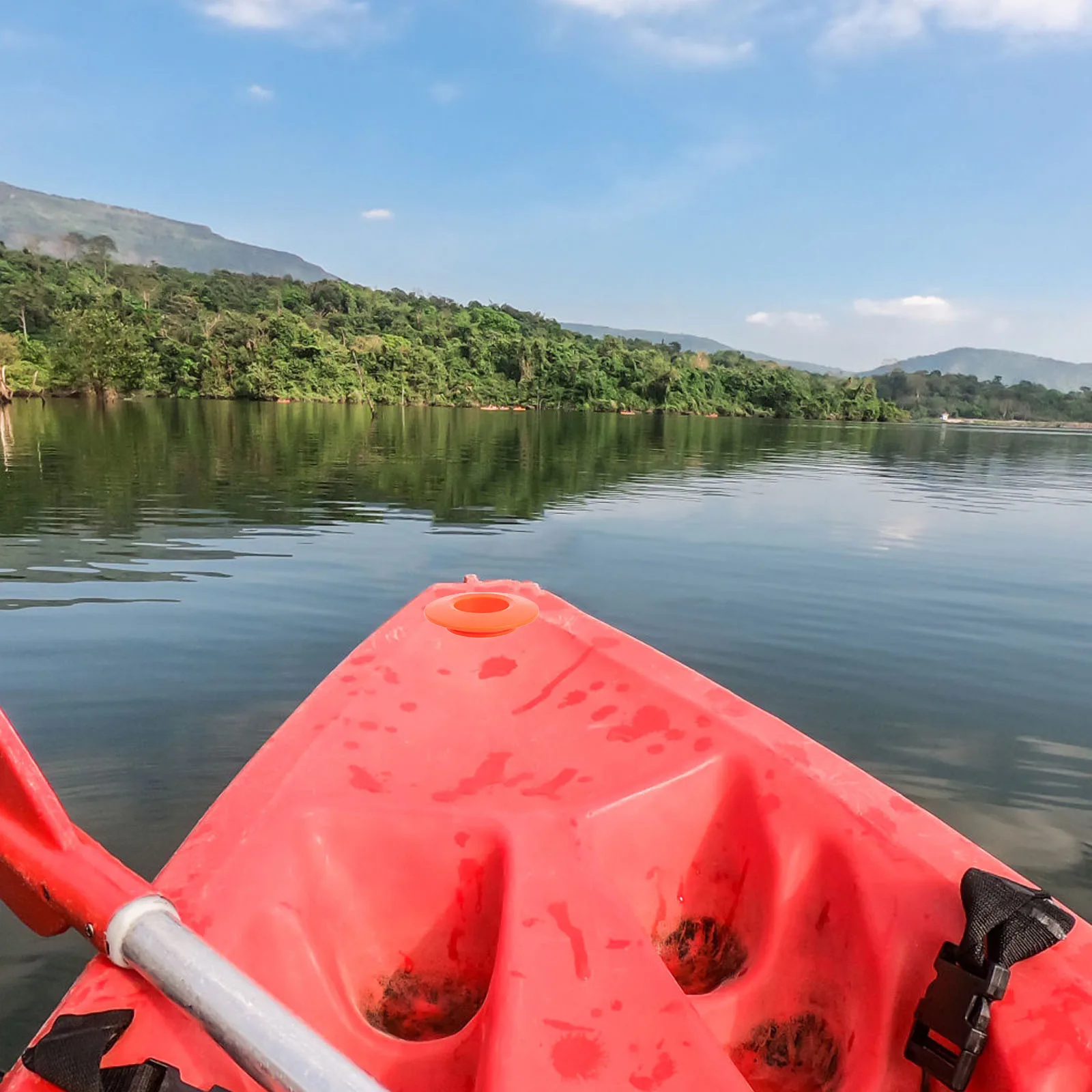 

4Pcs Kayak Drip Ring Easy Install Non-Slip Paddle Drip Rings for Canoes Smooth Shaft Protection Boat Paddle Accessories