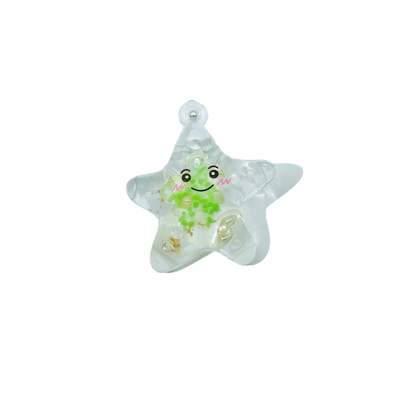 5Pcs Glow In Dark Cute Smiley Starfish Charms Acrylic Pendants DIY Jewelry Accessories For Earrings Necklaces Keychains view 6