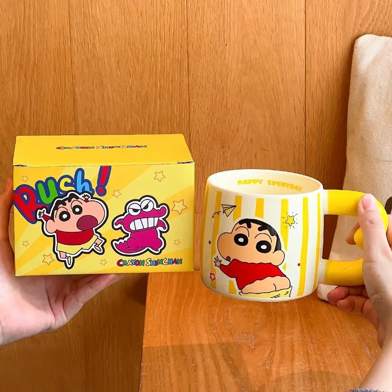 크레용 신짱 노하라 시로 영화 및 텔레비전 주변 세라믹 머그잔 고가 소녀 홈 오피스 애프터눈 티 커피 컵