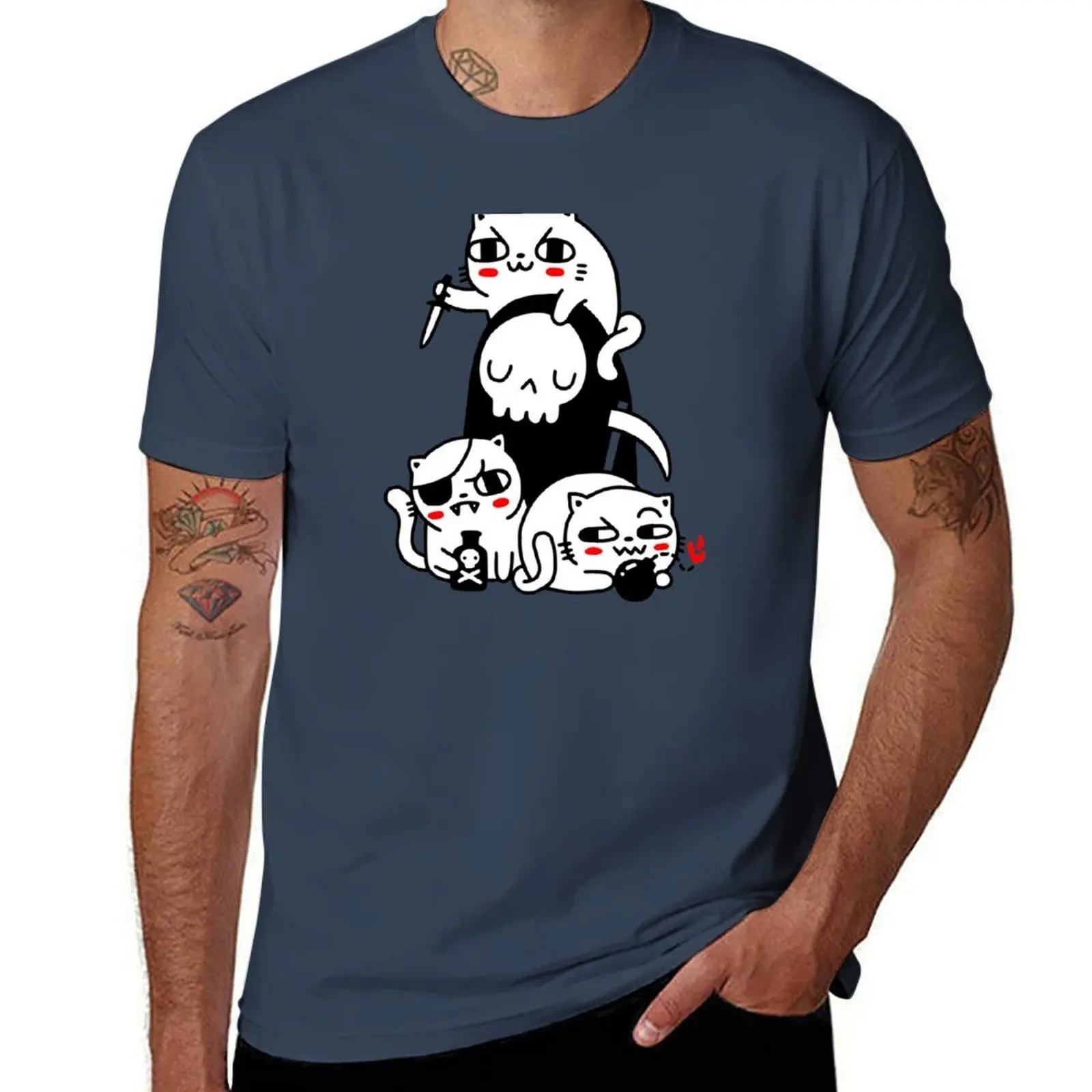 

Death Is A Cat Person T-Shirt Soft Lightweight Cotton T-Shirt