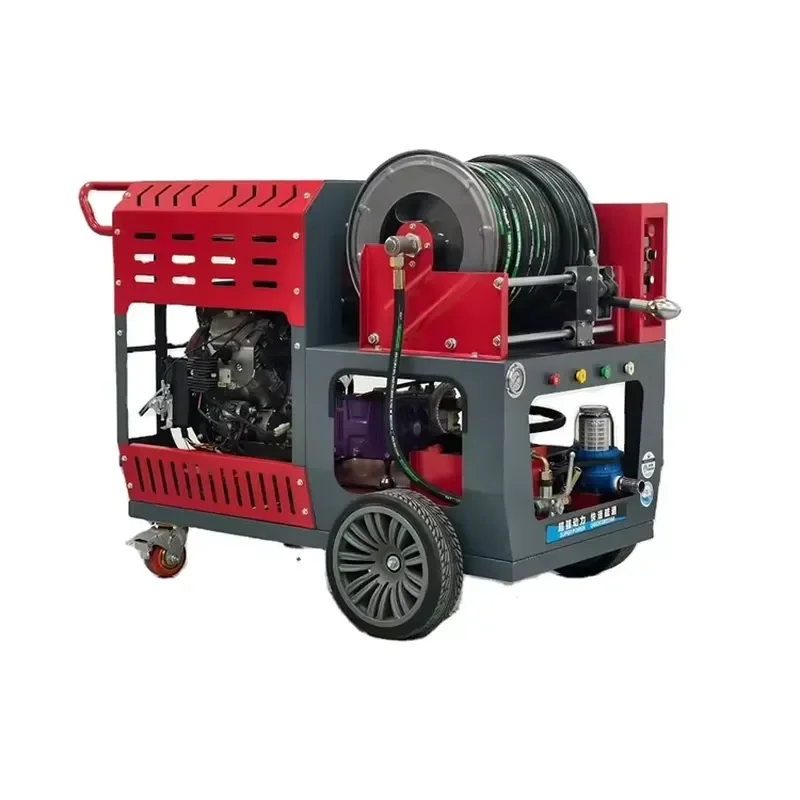 New 80L Diesel Engine High Pressure Self-propelled Pipe Drain Cleaning Machine with 60m Pipe Cleaning Length for Sewer