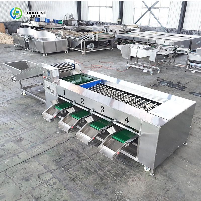 

Factory Price Automatic Fruit Vegetable Grader Sorter Line Machine Support Customized Vegetable Grading Machine High Efficiency