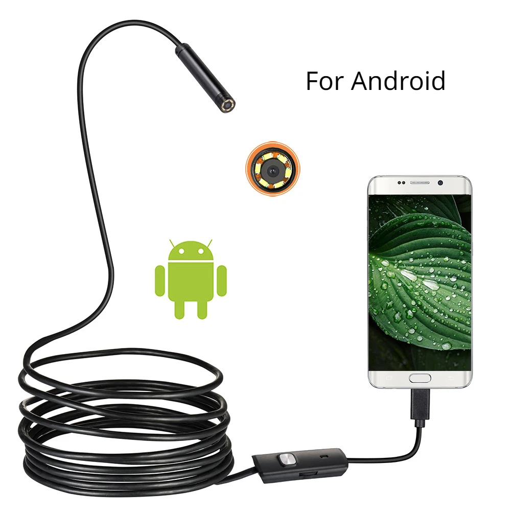 5.5/7.0mm Mobile Phone Endoscope Camera USB/Micro USB Waterproof for Android phone Car Inspection Home Sewer Pipe Tool