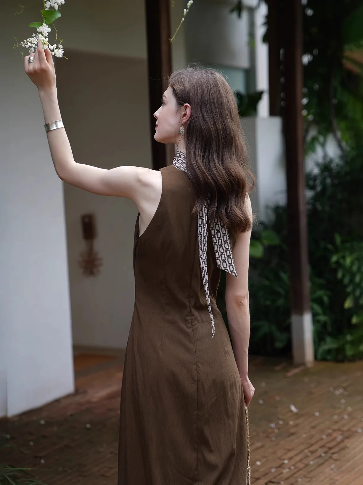 Dresses Sleeveless Womens Dress Graduation Summer Chiffon Applique Embroidered Gathered Shirring Smocking Drills Beaded Beading