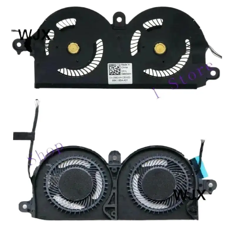 

" NEW Genuine CPU Fan For Dell XPS 13 7390 9380 0980WH 980WH ND55C19-19A14 ~/