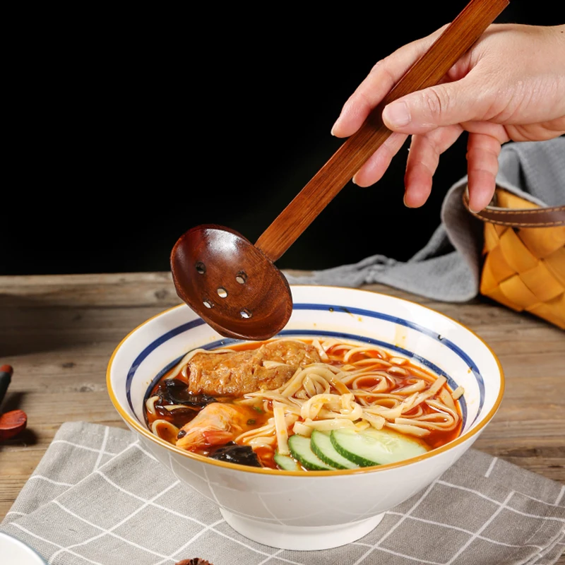 Long Handle Spoon Kitchen Tableware Lamian Noodles Spoon