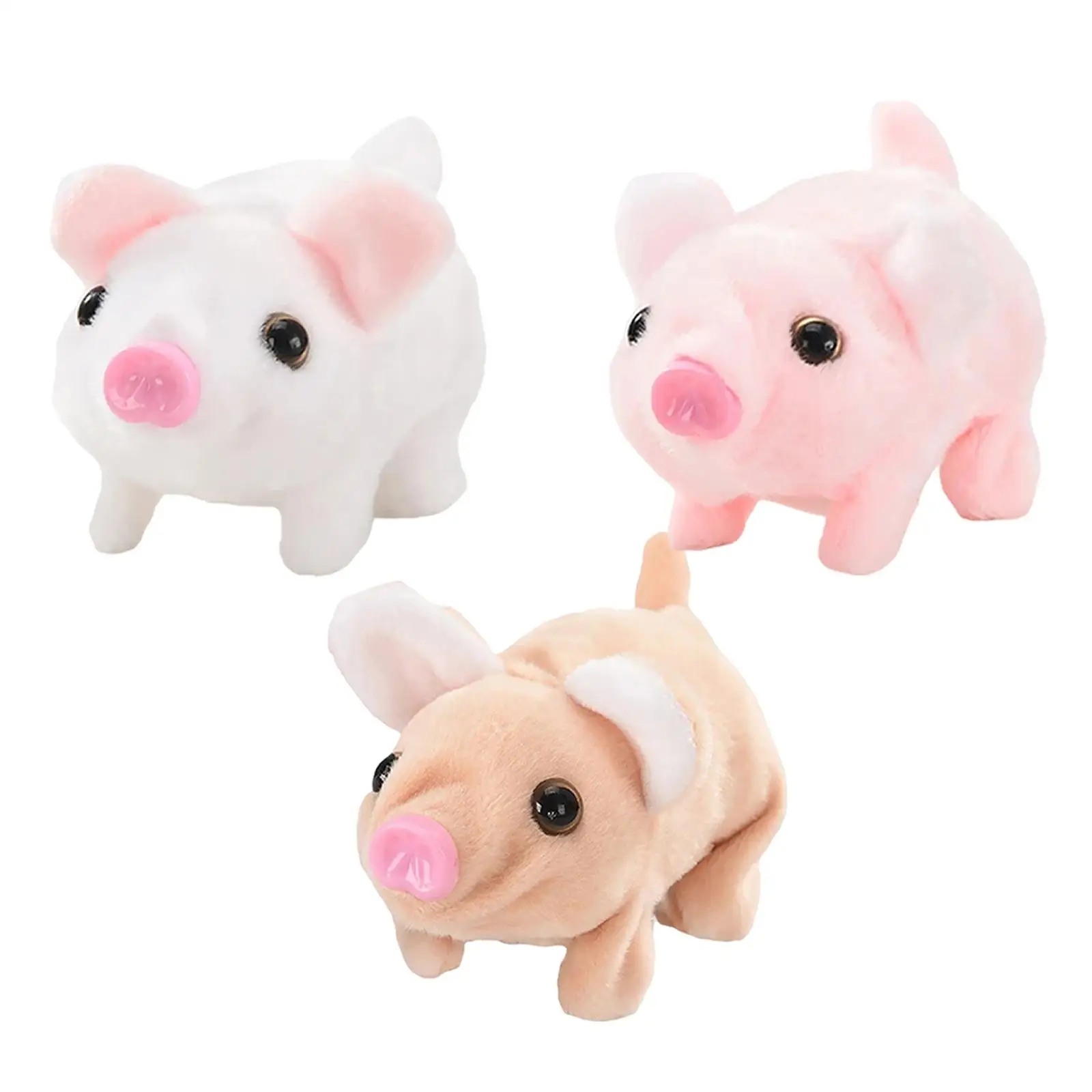 Plush Toy Pig Electronic Toy Animated Lifelike Educational Walking Pig Toy for Birthday Gift Toddlers Children Kids Girls Boys