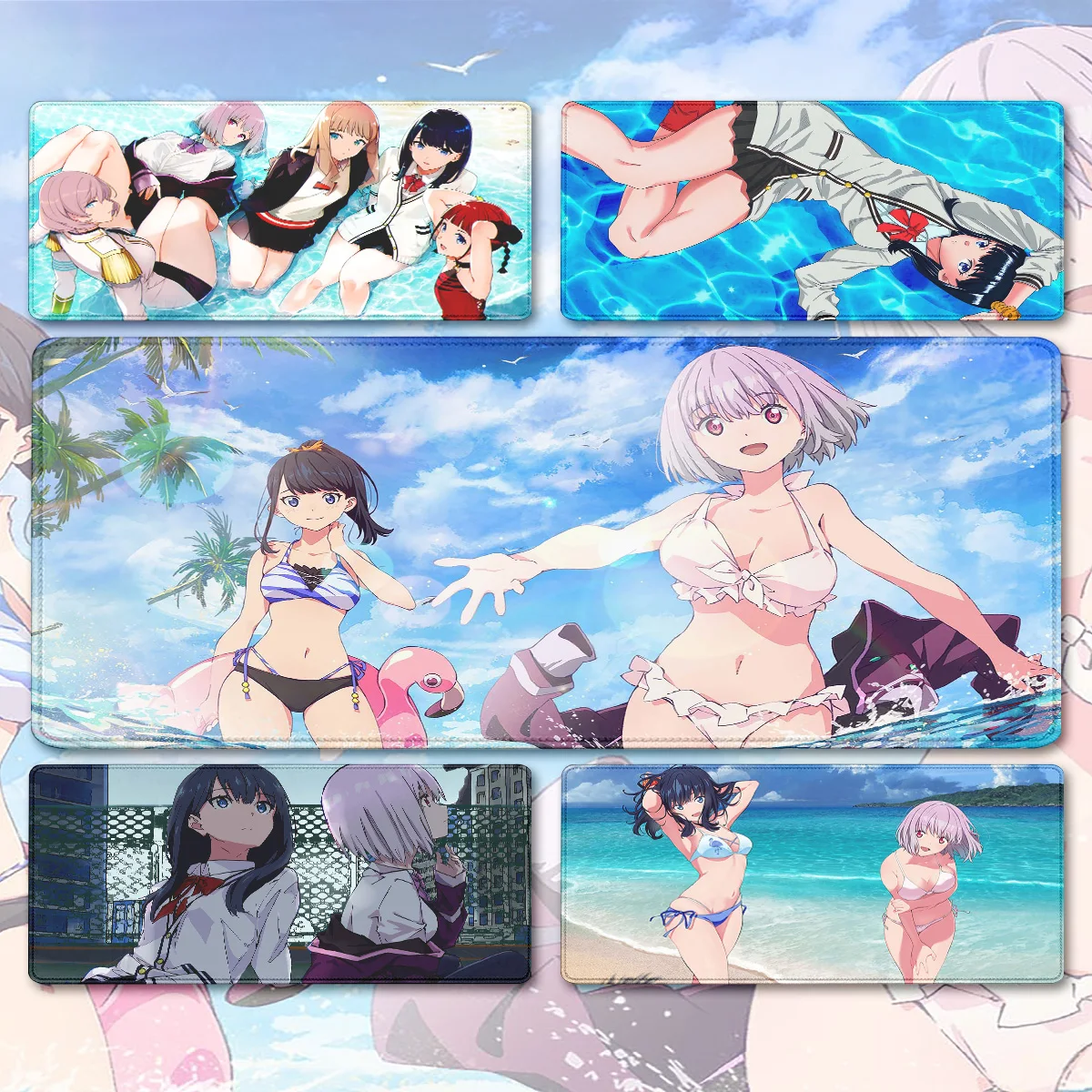 Anime mouse pad SSSS.GRIDMAN mousepad Mouse Pad Anime Girl Non-Slip E-Sports Mouse Mat Premium Mousepad PC Gamer Keyboard Mat