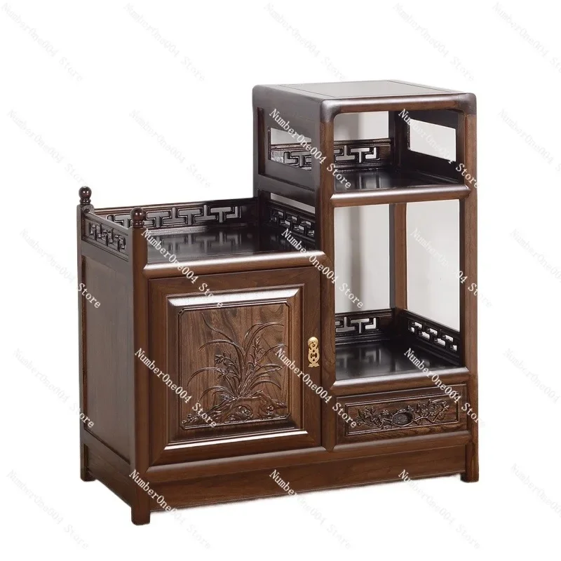 Living Room Tea Cabinet Old Elm Chinese Tea Table Tea Cabinet Solid Wood Side  Dining Room Wine Cabinet Locker Simple