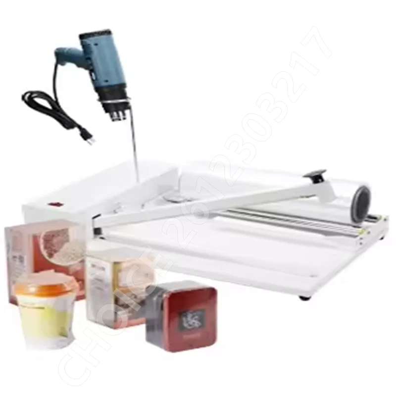 

30/45/60cm 800W Semi-Automatic Manual Box Sealing and Shrinking Machine Heating Hot Air Gun Grocery Fresh Wrapping