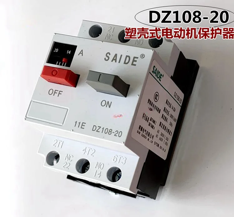 DZ108-20 14-20A Circuit Molded Case Protection Circuit Breaker Motor Air Switch 10A6A8A20A