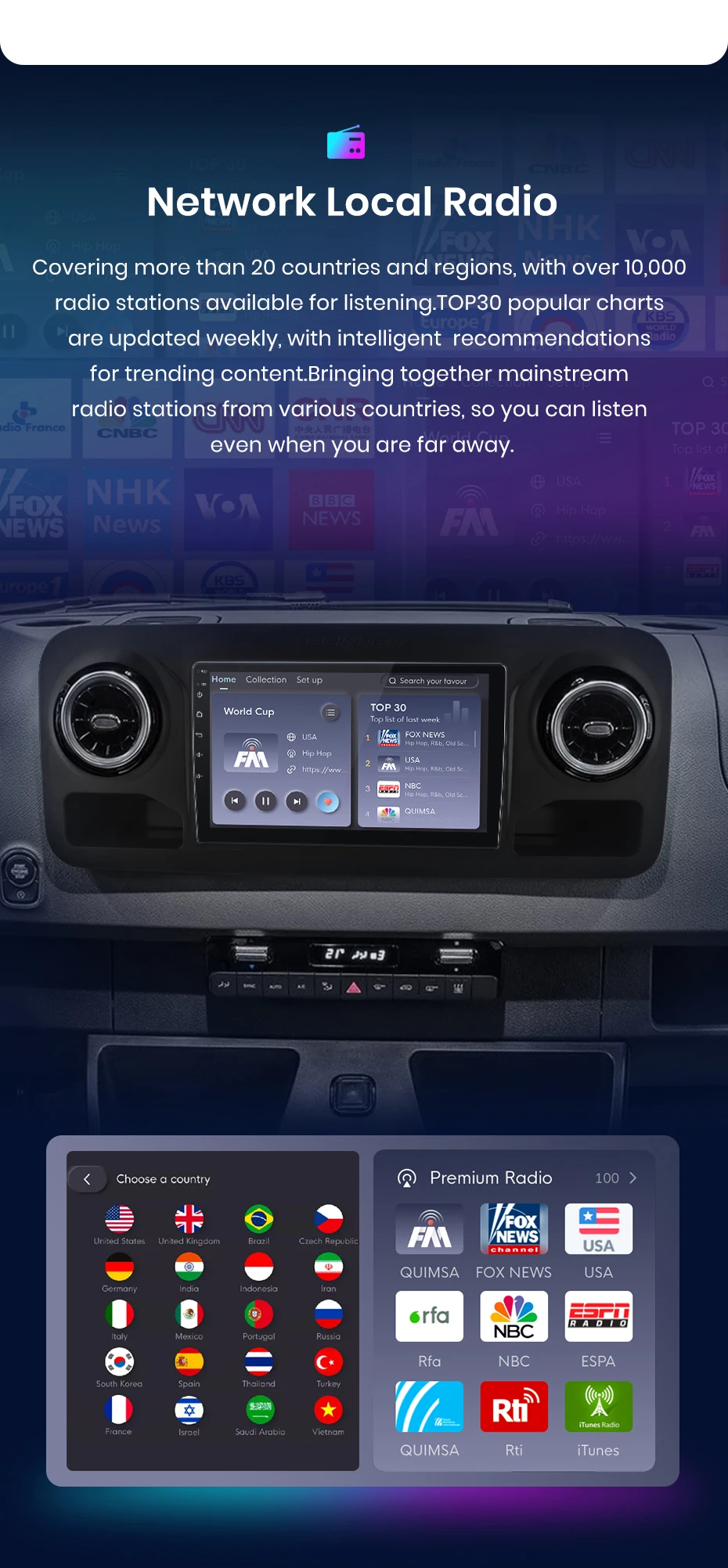 Junsun carplay android auto autoradio für mercedes-benz sprinter 2006-2018 gps intelligente systeme tereo multimedia autoradio – Detail 12
