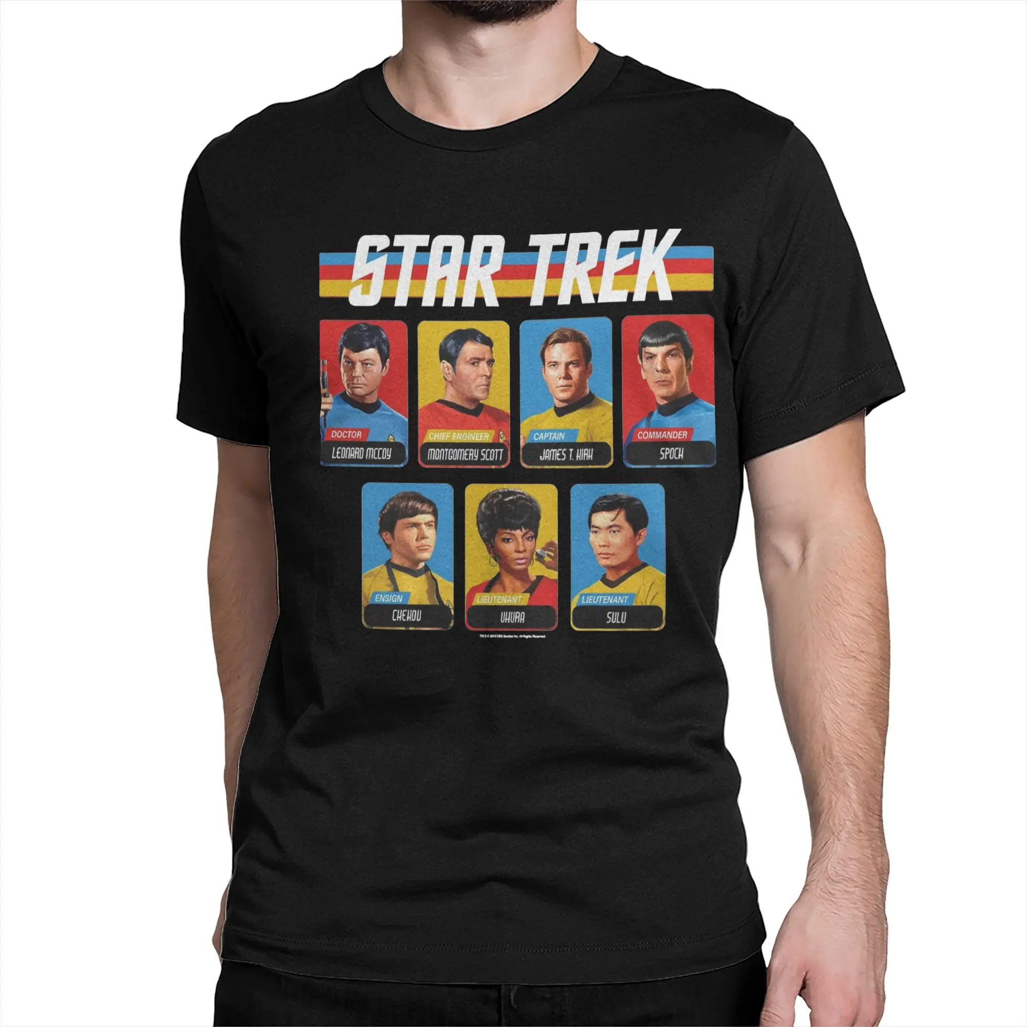 New Arrival Stars Treks Original Series Retro Full Color T Shirt For Unisex Funny Movie Cotton Tee Shirt Short Sleeve Clothes