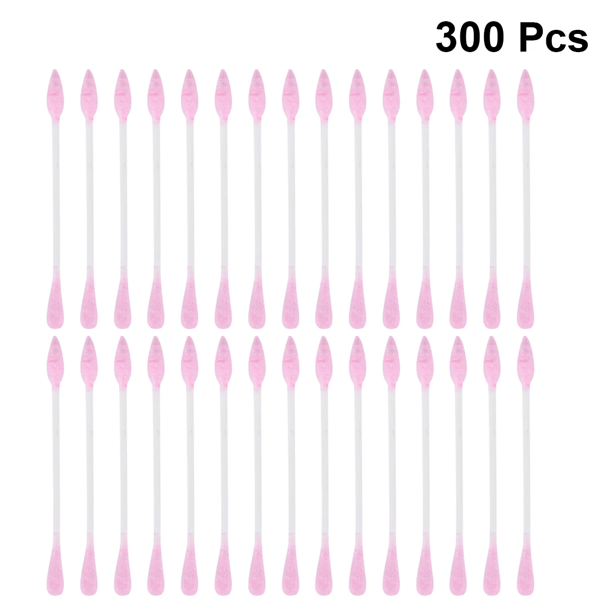 300 قطعة من أعواد القطن للمكياج، مسحات مزدوجة الرأس لتنظيف المكياج، إكسسوارات التجميل، مسحات القطن الوردي، إكسسوارات التجميل #3