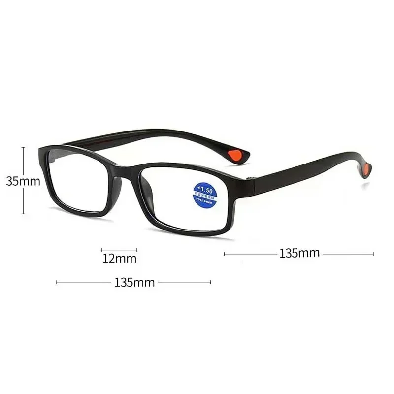 Anti Blue Light High-definition Resin Reading Glasses Ultra Light Presbyopia Eyewear Outdoor Indoor Far Sight Eyeglasses To +4.0