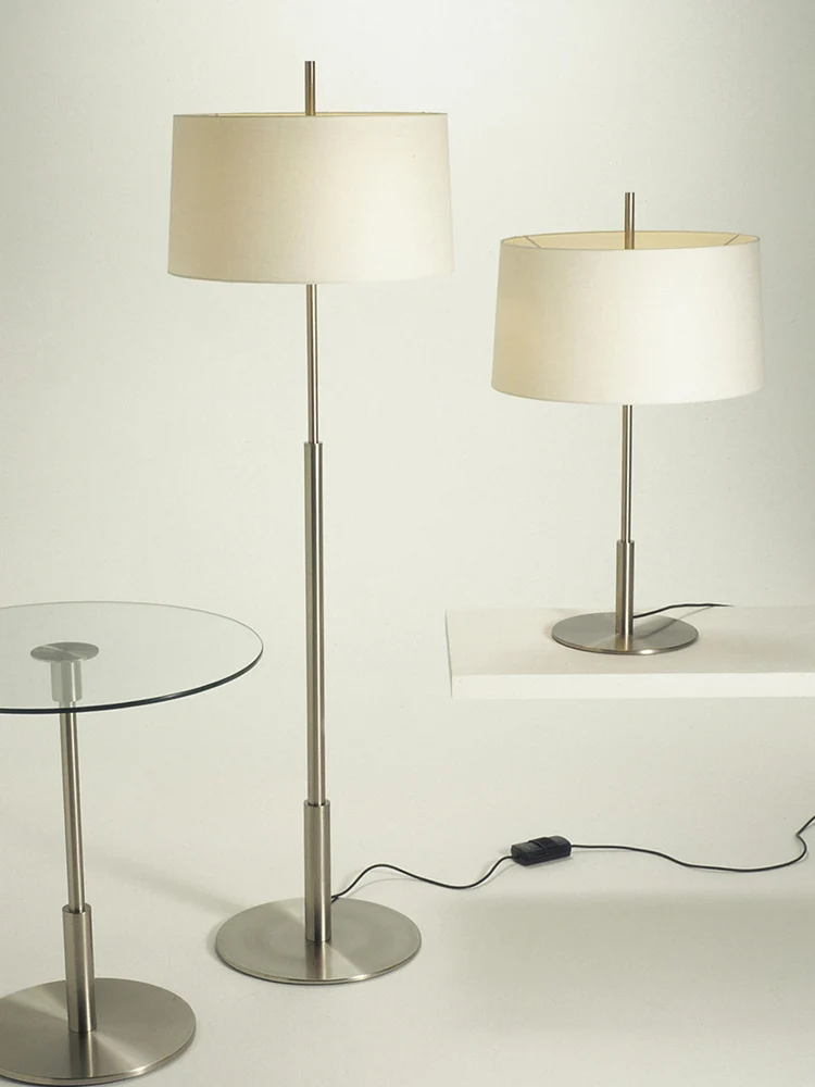 Diana floor lamp Minimalist fabric lamp Living Room Sofa Side silver Standing Light Bedroom office Reading LED besice Lamp