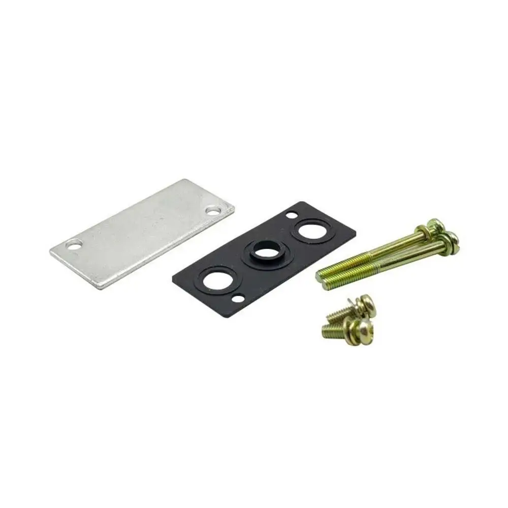 10Sets Rubber Solenoid Valve Base Gasket 4V100M 4V200M 4V300M 4V400M with Screw Manifold Blind Plate Busbar