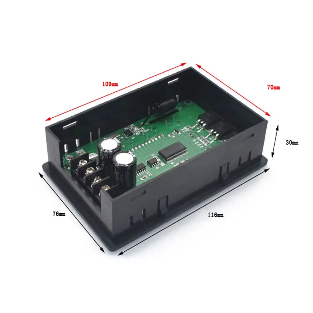 DC 6.5V-55V PWM Speed Controller 30A LCD Digital Display 0~100% Tachometer Adjustable Wireless Remote Control DC Motor Governor