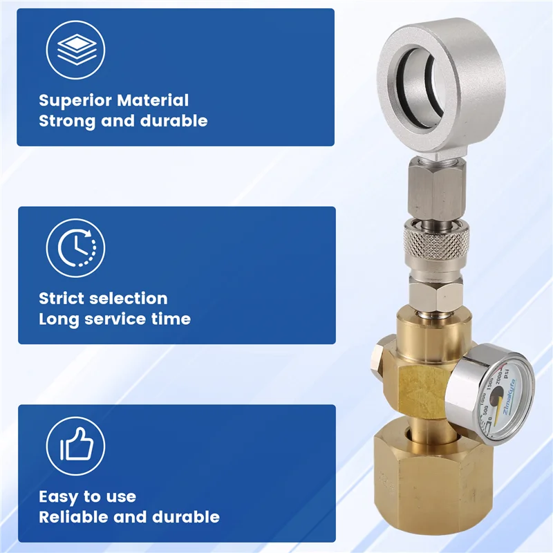 A05G-Soda Water CO2 Refill Adapter For Sodastream Quick Connect Cylinder DIN477 / W21.8-14 /CO2 Tank Valve