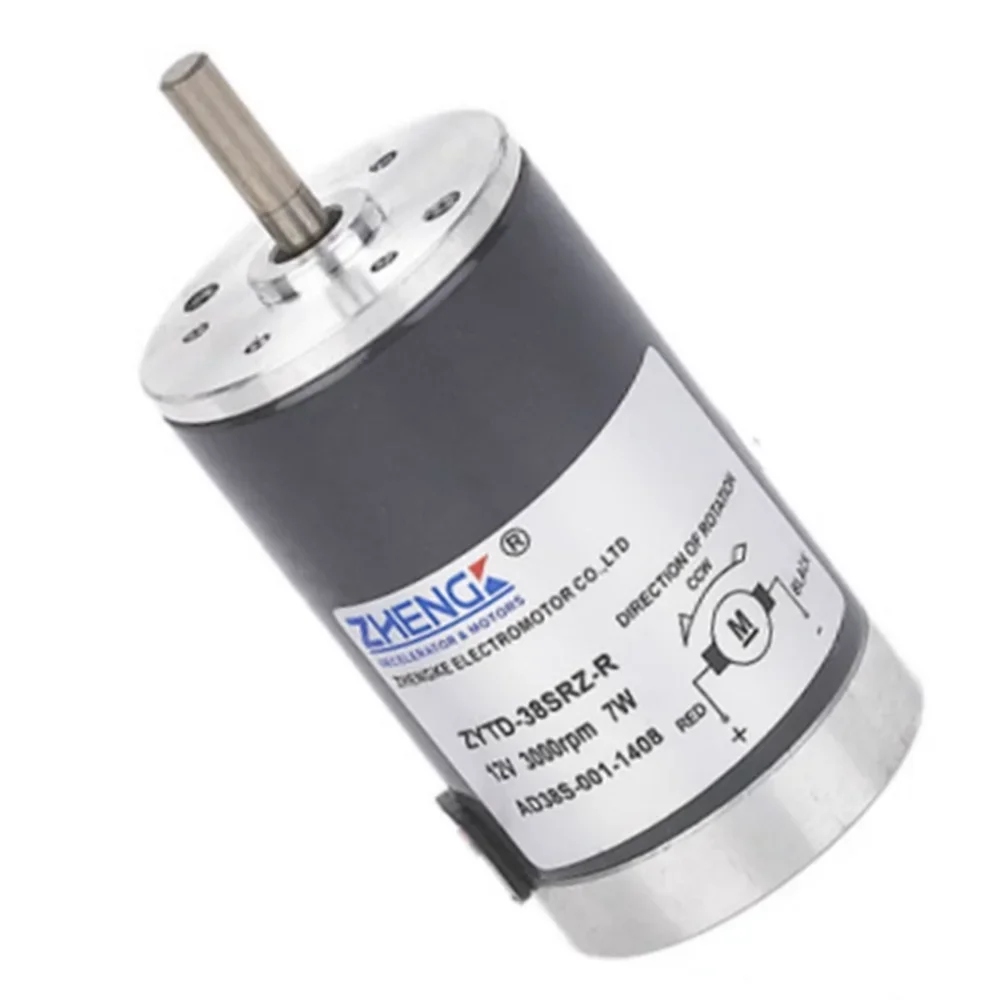ZYTD-38SRZ-R 7W Torque Brushed Electric Motor 12V 24V DC 2000RPM 3000RPM 4000RPM 5000RPM High Speed Original Automation machines