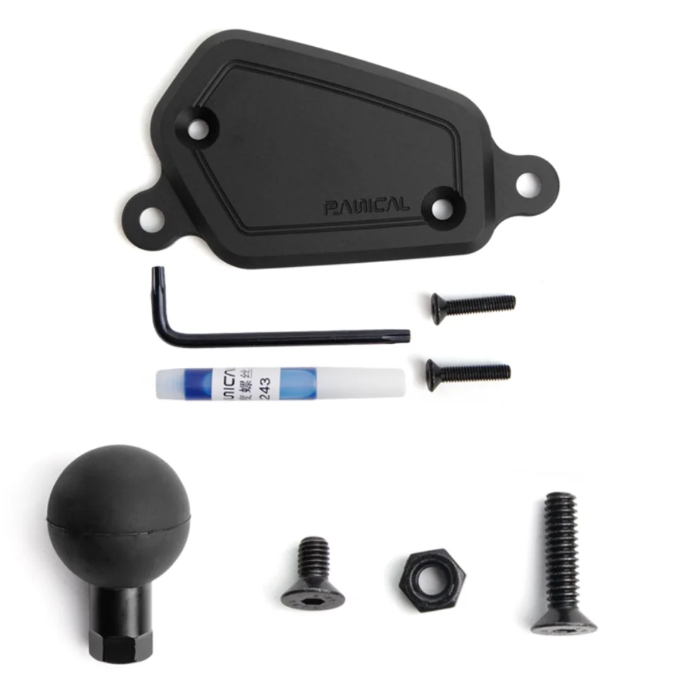 Panical Front Brake Oil Pot Extension Accessory Bracket Base Mount Kit For Honda Gold Wing GL1800 GL1800B F6B 2018-2023 Black