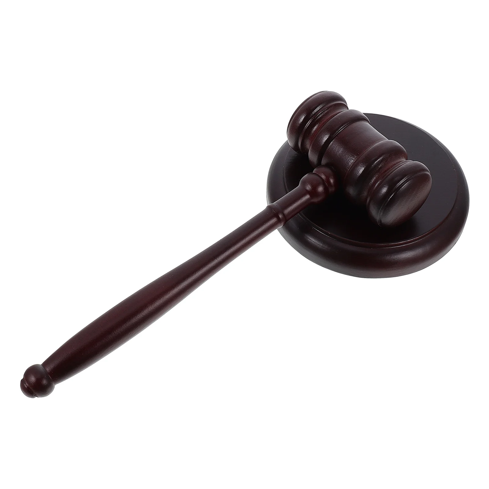 

1 set Judge Hammer Wooden Gavel Auctioneer Courtroom Decor Lawyer Tool Kids Toy Mini Hammer Smooth Edge Eye
