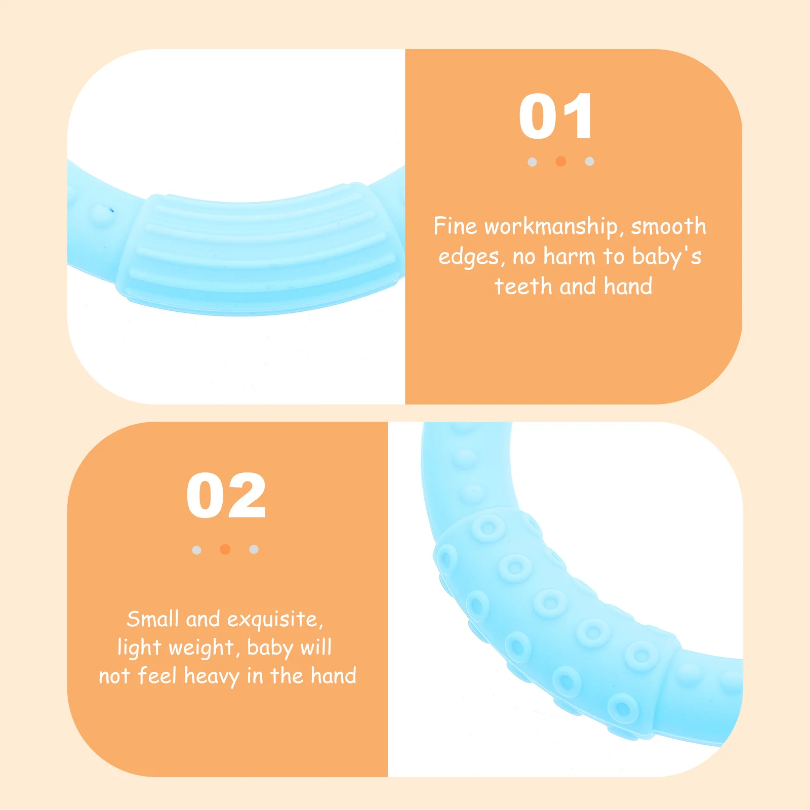 

1 шт., детский браслет для прорезывания зубов, эластичный для развития зубов, мультяшный внешний вид, модная молярная пустышка