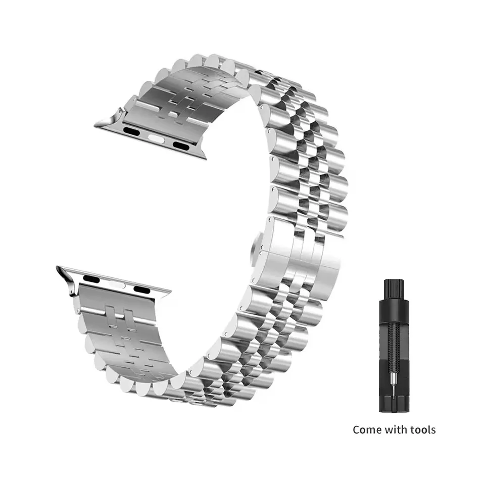 Edelstahlarmband für Apple Watch Band 45 mm 41 mm Ultra 49 mm 44 mm 40 mm 42 mm 38 mm Metallarmband IWatch Serie 9 8 7 SE 6 5 4 – Detail 5
