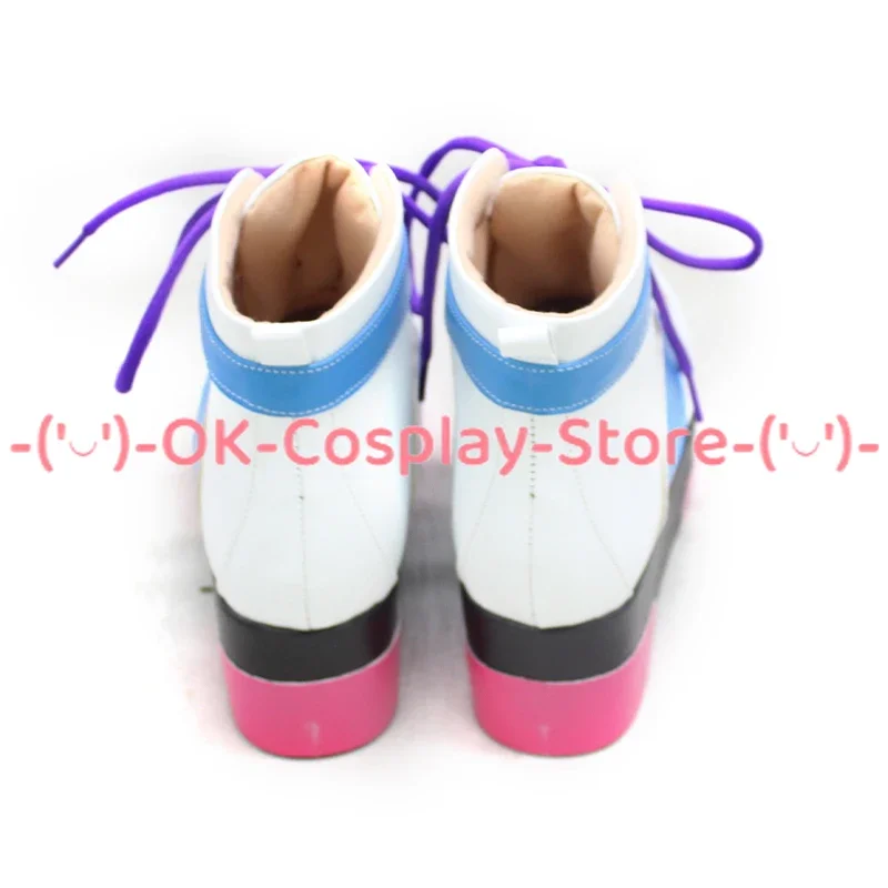 [Customized Size] Re:Zero Starting Life in Another World Rem Cosplay Shoes Anime Roleplay Prop Halloween Party Boots PU Leather