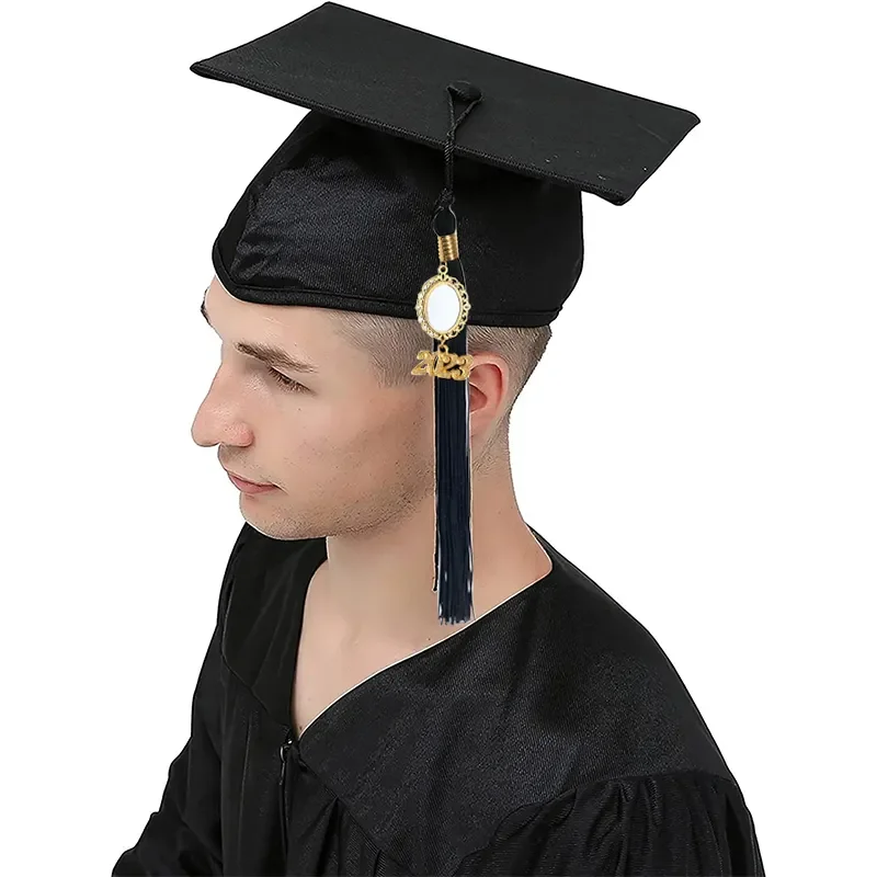 

Free Shipping 20 pcs/lot 15.7 Inch Sublimation Graduation Tassel Charm 2023 With Pendant For Diy Graduation Cap Decor