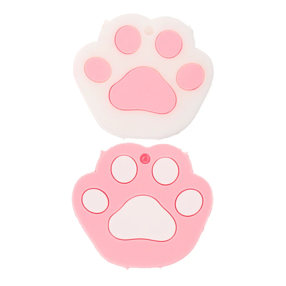 

2 Pcs Cat Claw Key Covers Cartoon Animal Silicone Keychain White Cute Kawaii Key Caps Easy Install Protect House Keys