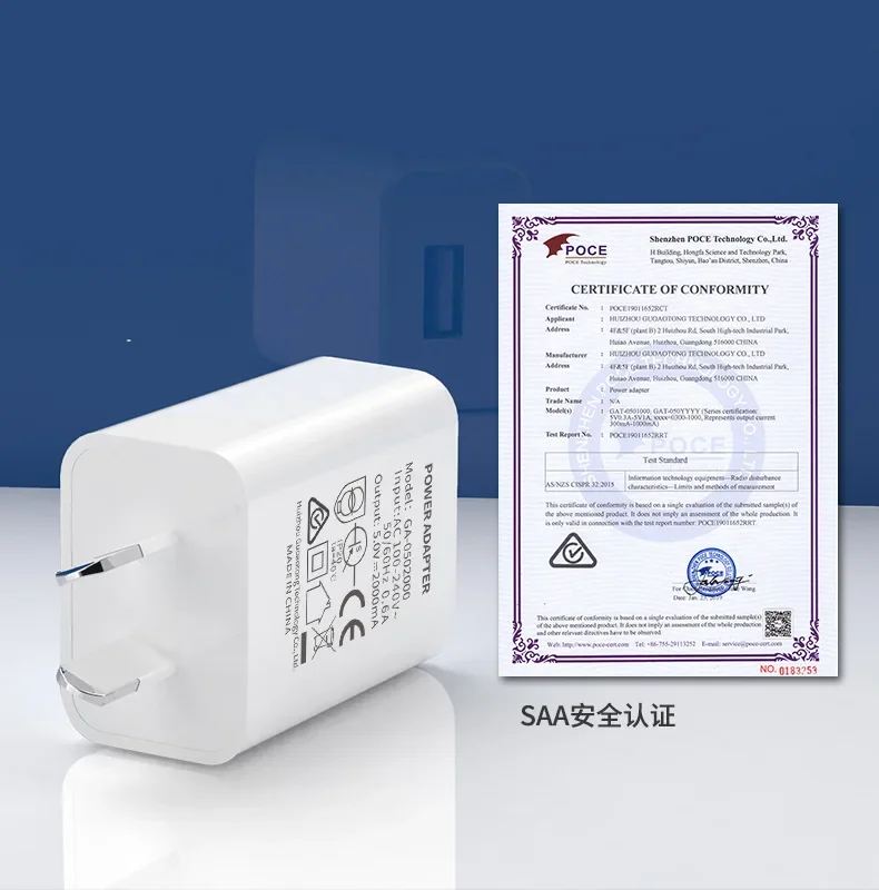 شاحن جداري صغير للسفر USB ، محول أسترالي ، شحن سريع ، قابس SAA ، 5 فولت ، 1A ، 2A ، ميني ، مناسب لشاومي ، شحن هاتف هواوي