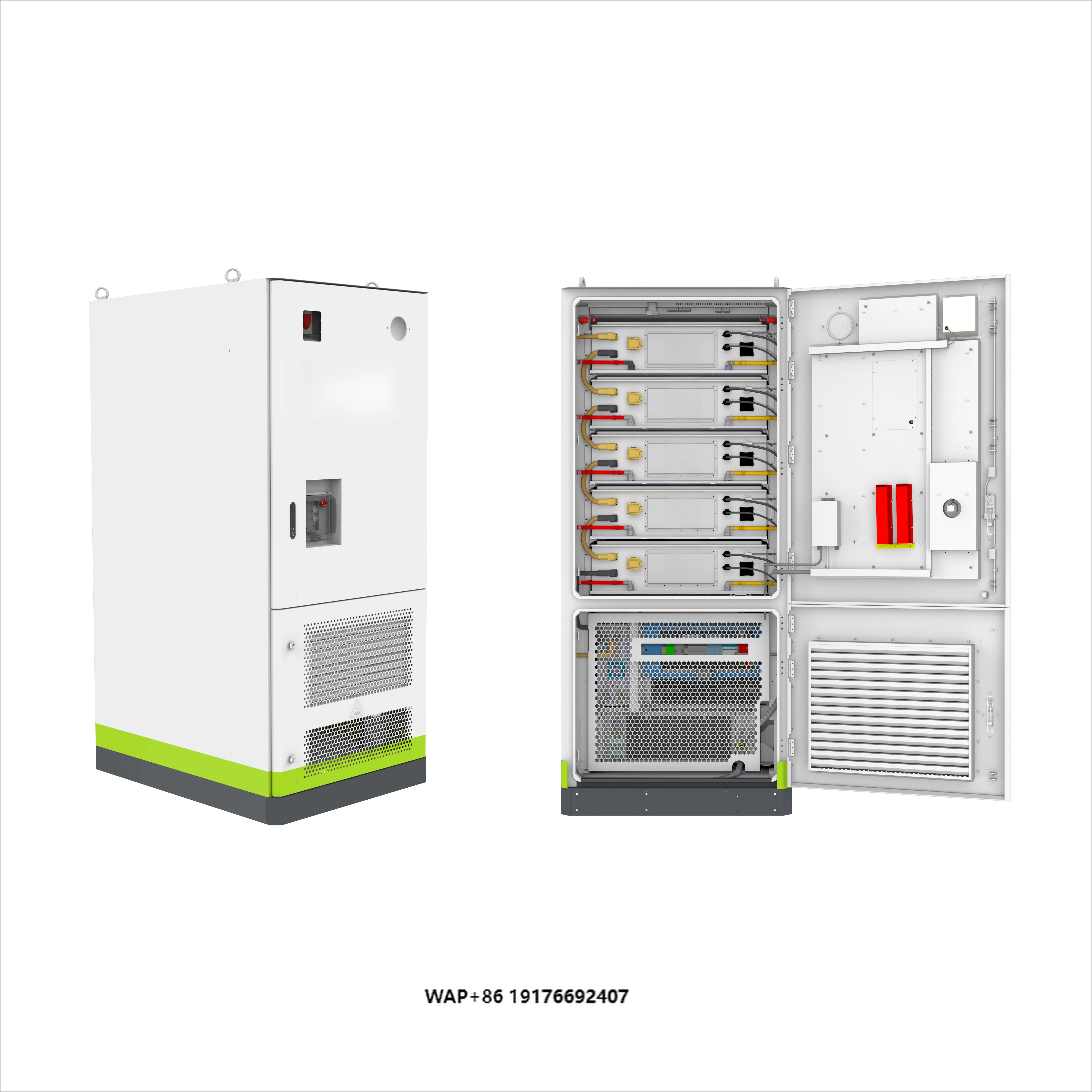 High Voltage Solar Battery Lithium Ion Storage Cabinet 233kwh for Industrial & Commercial Use 261kwh off & on Grid Connection