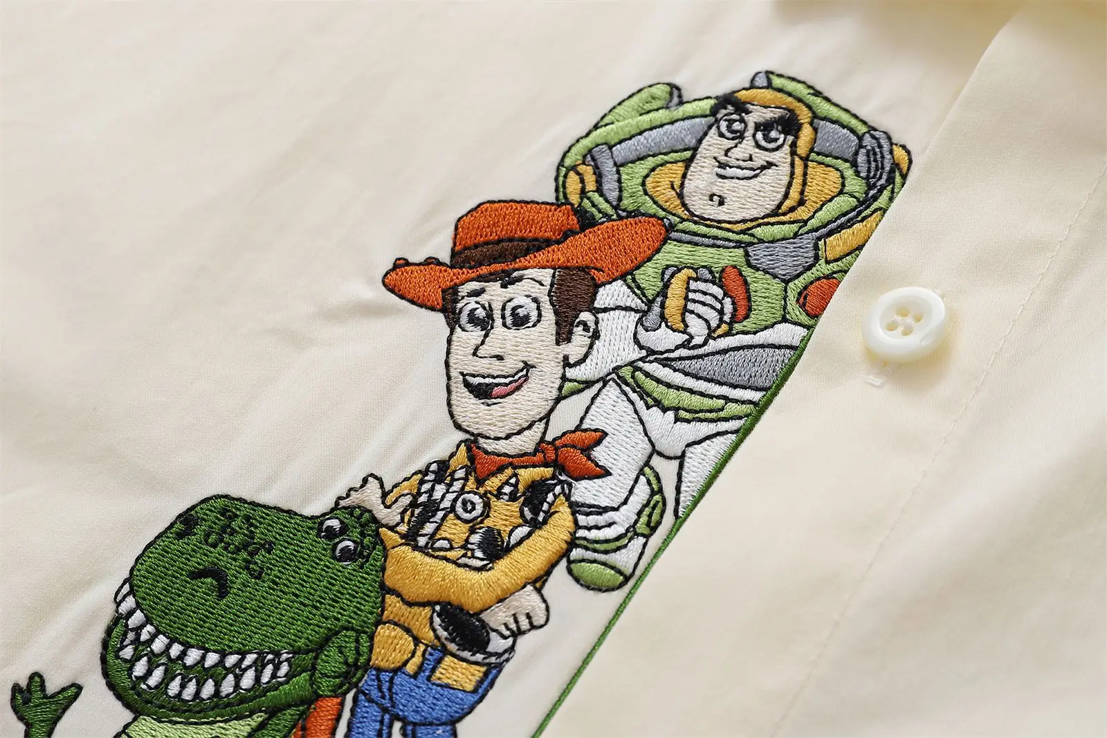 American Retro Cartoon Embroidered Long Sleeve Shirt for Men and Women 2025 Autumn Oversize Couple Casual Shirt Jacket