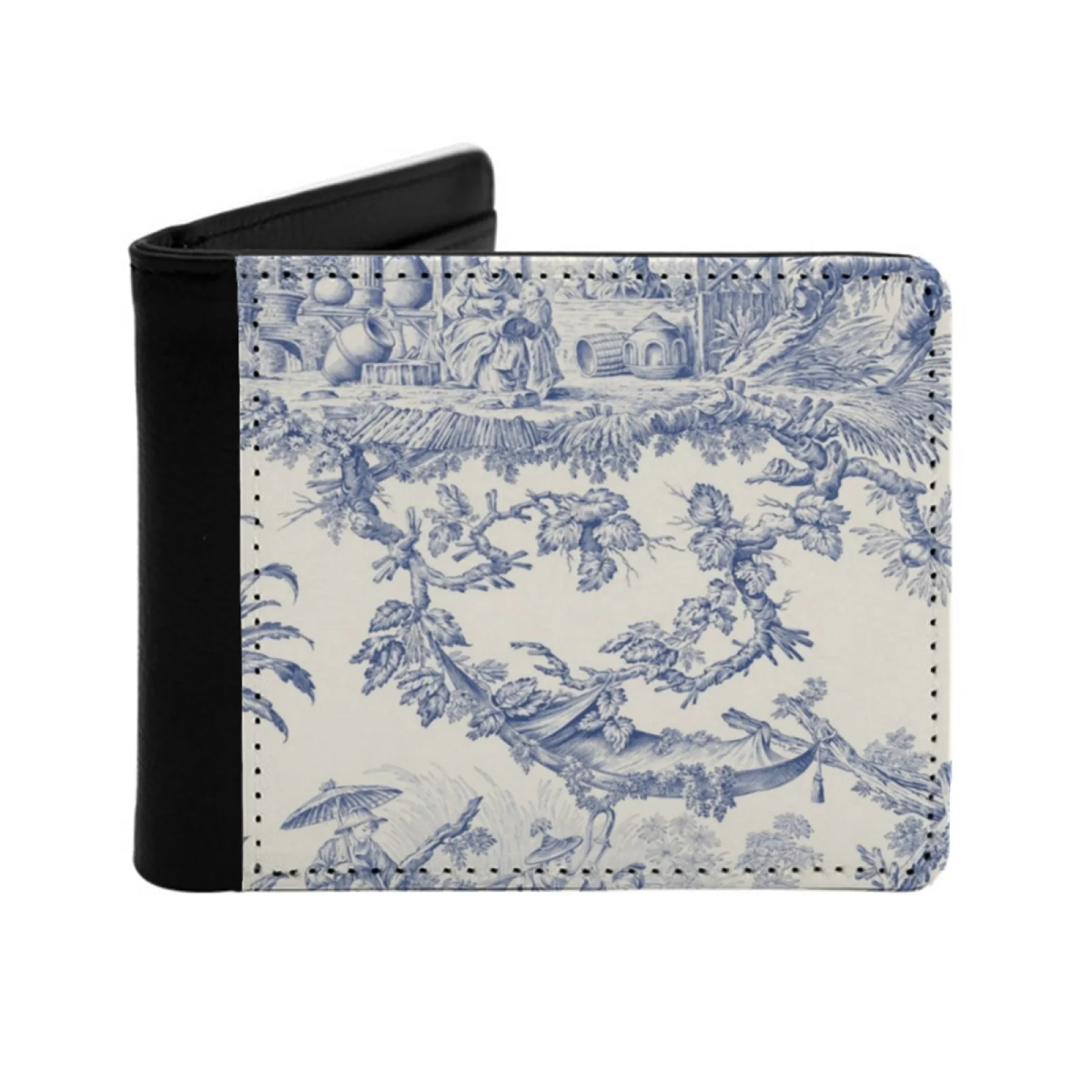 

Toile De Jouy I персонализированный кошелек для мужчин и женщин из искусственной кожи с коротким карманом, французский винтажный эстетичный европейский кошелек