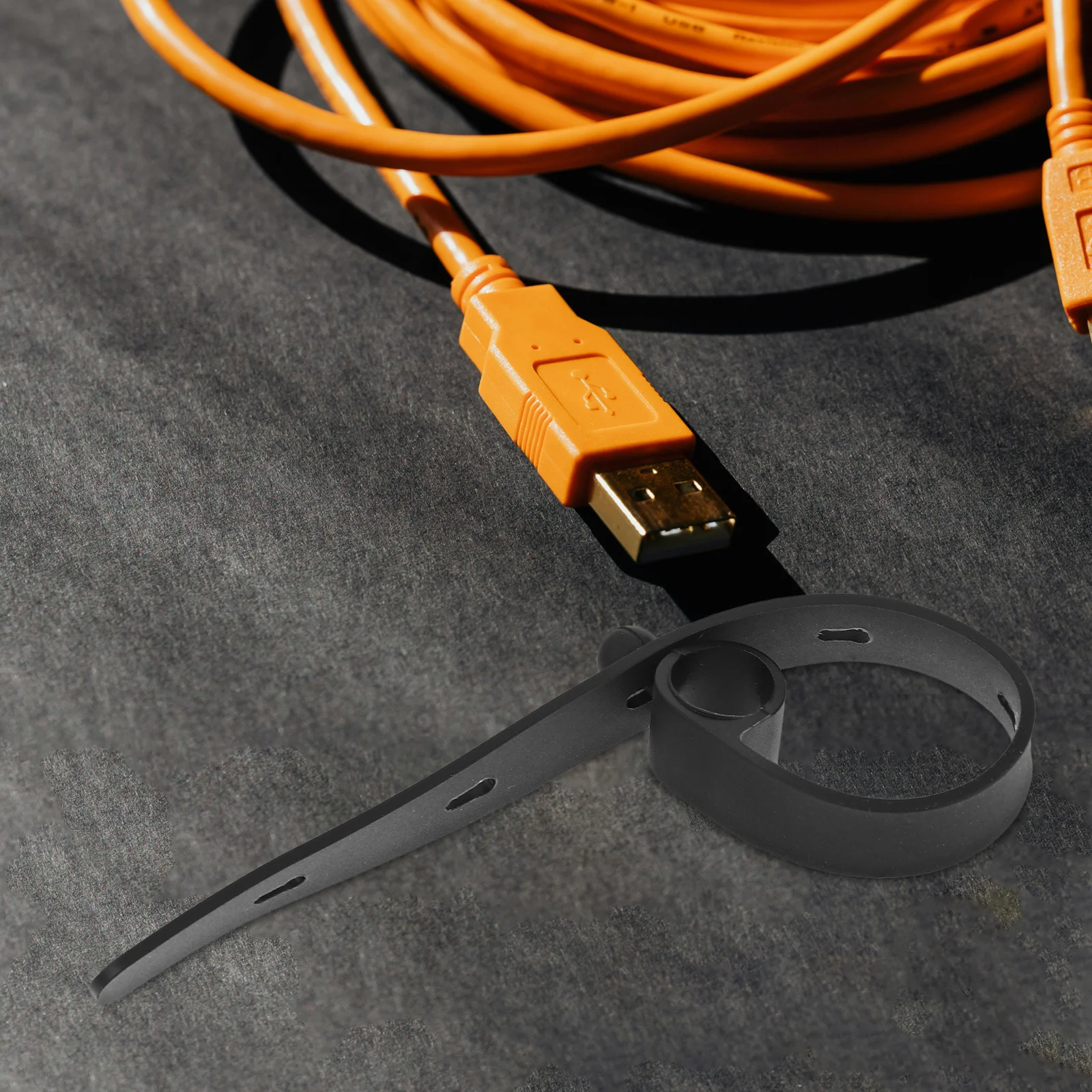 

10pcs Silicone Ties Durable Reusable Cable Organizers Compact Portable Cord Management For Desk Office Home Use Cord Holder