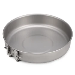 Titanium Frypan Outdoor Camping Hiking Picnic Cooking Frying Pan For Outdoor Camping Hiking Backpacking Picnic Cookware