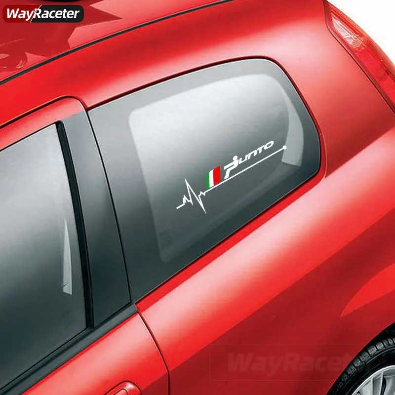 2 Pcs Window Sticker Body Reflective Decal For Fiat 500 Bravo Ducato Qubo Panda Punto Tipo Doblo Freemont Seina Argo Sedici 124