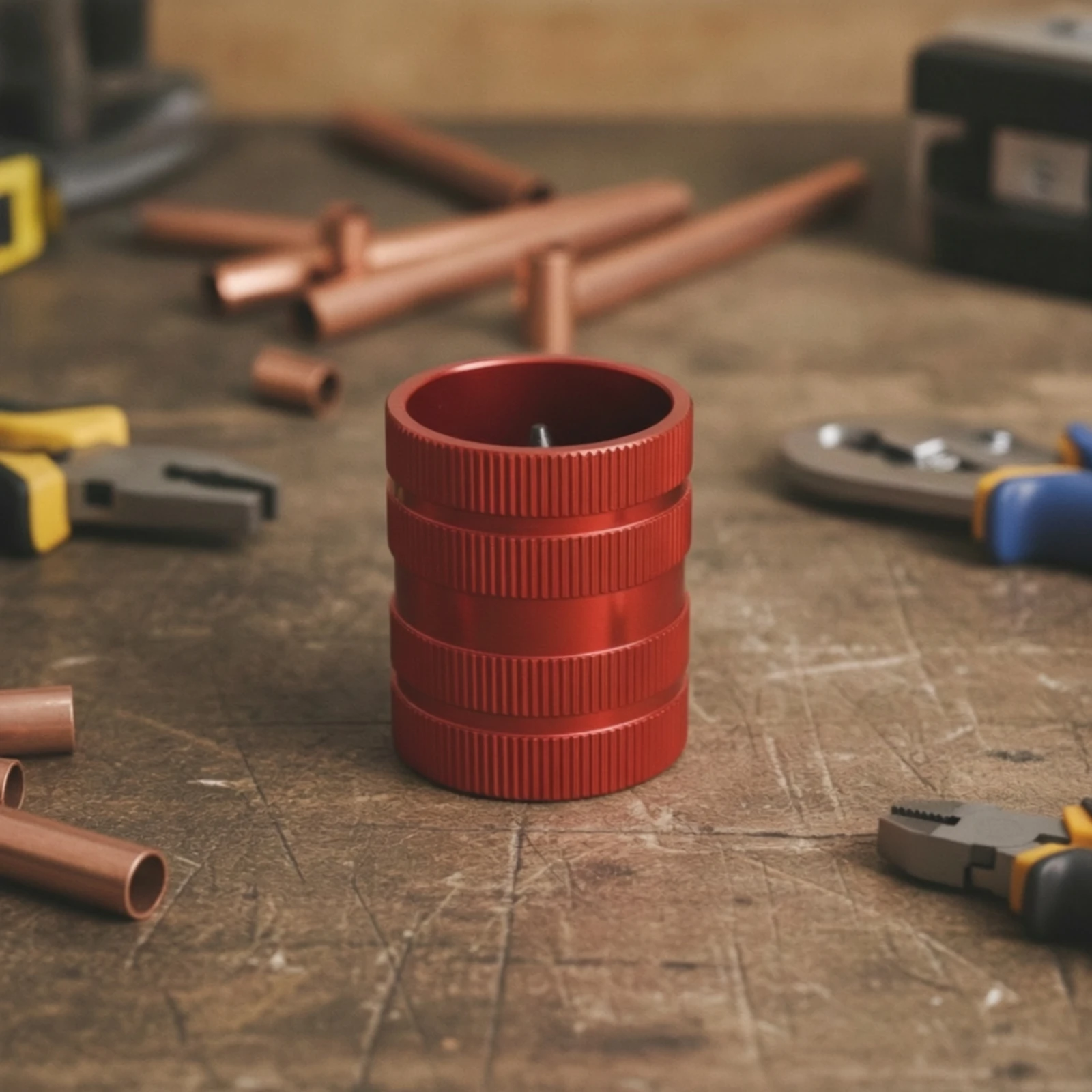 Pipe Deburring Tool Heavy Duty Pipe Chamfer Tool Inner Outer Reamer Sturdy Tube Reamer Easy to Use for Plumbers, Plumbing