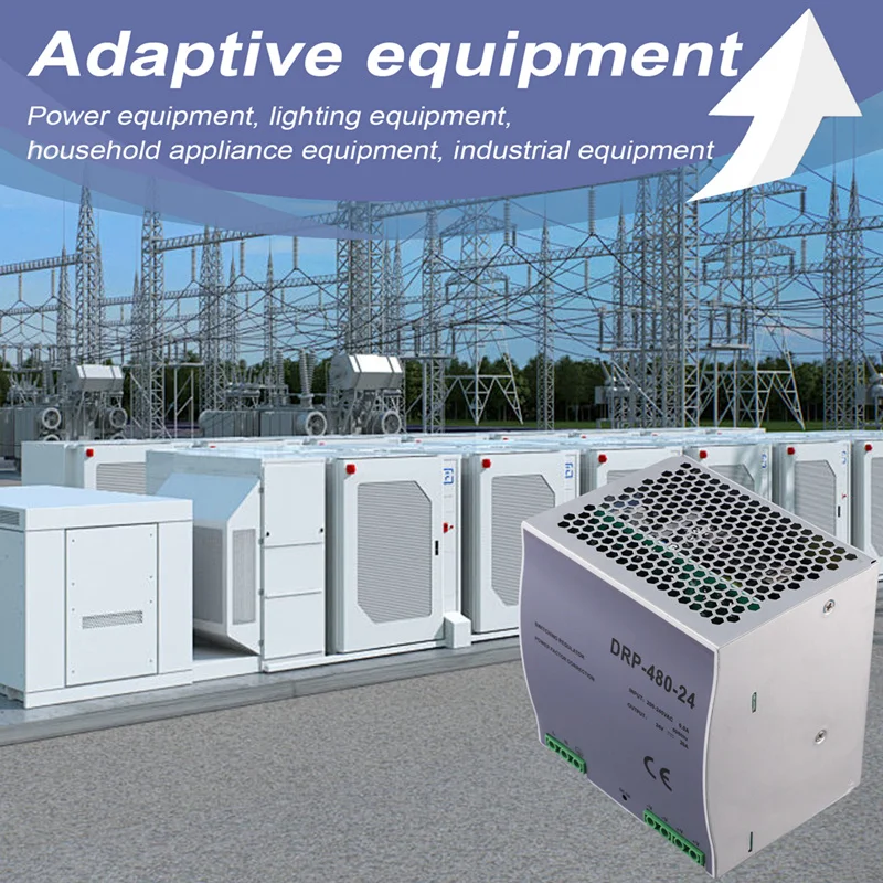 DRP-480 24 В 480 Вт Источник питания на DIN-рейку AC-DC Драйвер Регулятор напряжения Источник питания 100 В-240 В