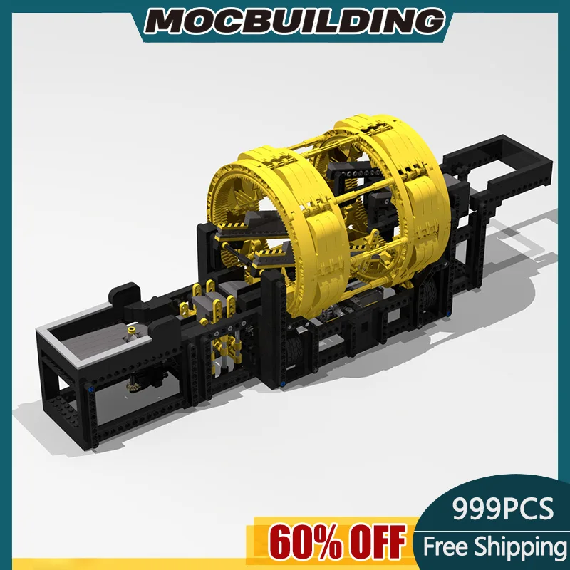 

Moc Building Block GBC Double Bucket Wheel Dribbling Device DIY Assembly Model Sports Children's Gift Toy