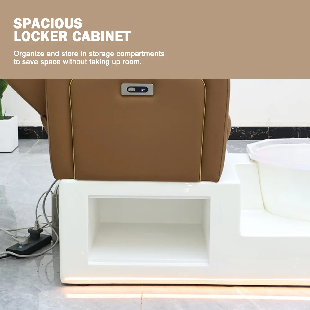 Beauty Salon Furniture Pedicure Stool Massage Pedicure Spa Chairs With Plumbing Professional Equipment For Nail Shop