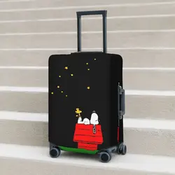 Snoopy papel de parede coleção mala capa viagem férias prático bagagem caso proteção