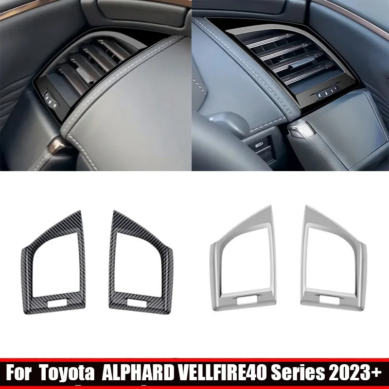 

LHDRHD для Toyota Alphard Vellfire 40 Series 2023 2024, передняя панель, боковая крышка выхода воздуха, накладка на вентиляционную панель переменного тока
