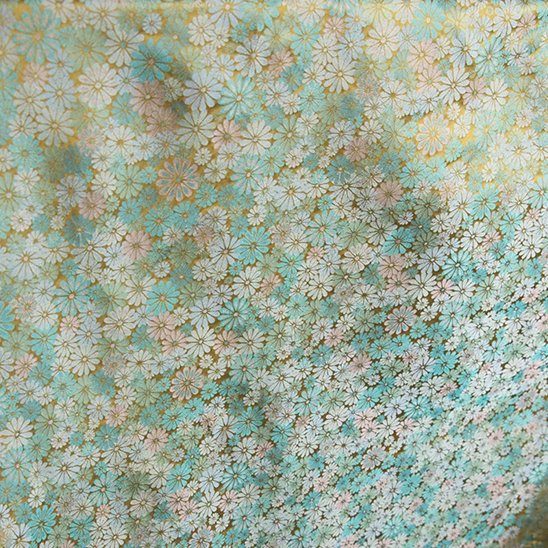 High Quality Little Real Silk Song Dynasty Brocade Fabric High-End Clothing New Chinese Cheongsam Dress