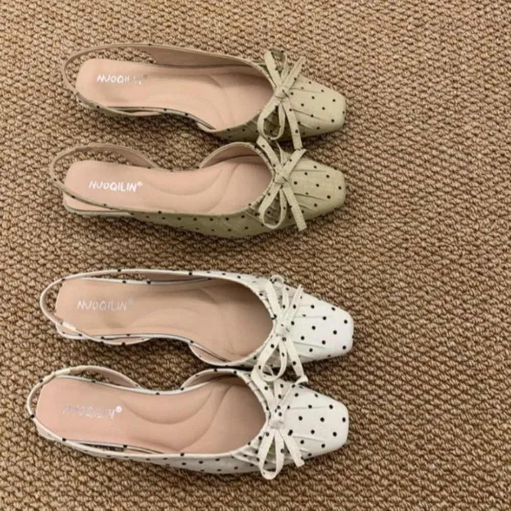 Women's Sandals Summer Fashion Casual Pointed Toe Bow Decoration Flat One-line Buckle Office Sandals 2026 Popular Flat Sandals