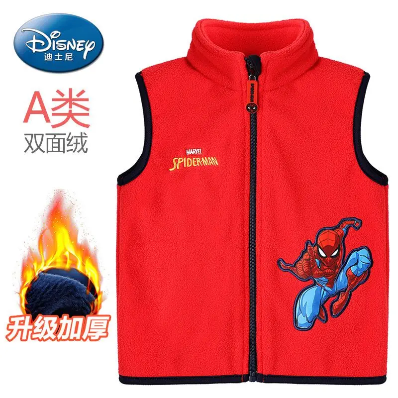 سبايدرمان الكرتون أنيمي الأطفال سترة الإبداعية شخصية الذكور الخريف/الشتاء المرجان المخملية الخارجية سستة تانك الأعلى هدية