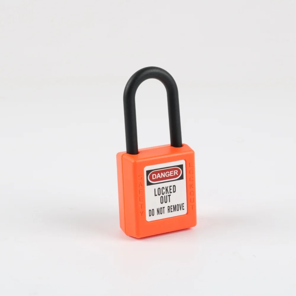10PCS L406 Master Standard 38mm Safety Lockout Padlock Non-Conductive Shackle LOTO Lock OSHA Industrial Security Lock
