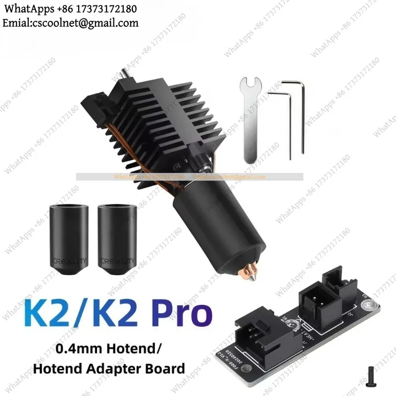 JS01 k3 Hotend Nozzle & Adapter Board Kit, High Temperature Extruder Upgrade, 3D Printer Accessories for K2 / K2 Pro Model