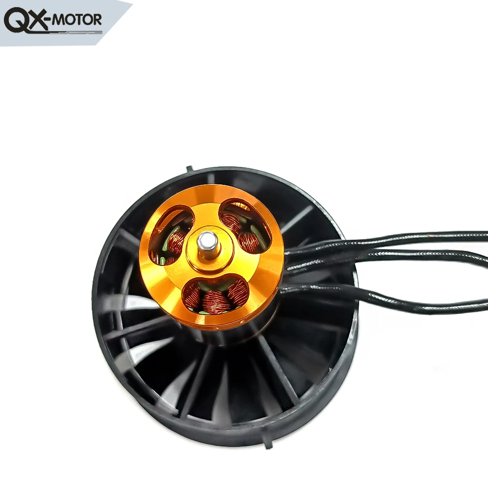 QX-MOTOR nowy 64mm EDF 12 łopatek wentylator kanałowy CW/CCW z QF2822 2100KV 2300KV 3300KV 4300KV bezszczotkowy silnik do zdalnie sterowanej zabawki